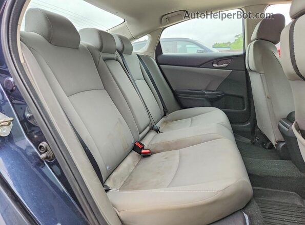 19XFC1E39JE002509 2018 HONDA CIVIC Gray Vista de los asientos traseros