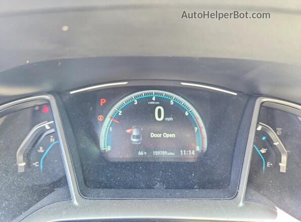 19XFC1F30HE203546 2017 HONDA CIVIC Blue Вид щитка приладів