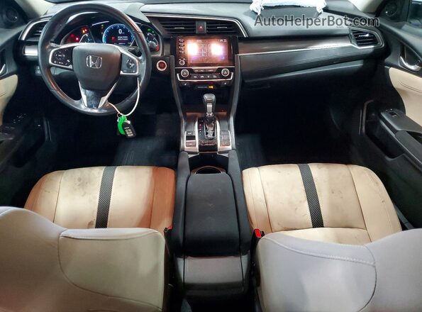 19XFC1F30KE001555 2019 HONDA CIVIC White Vista del salpicadero