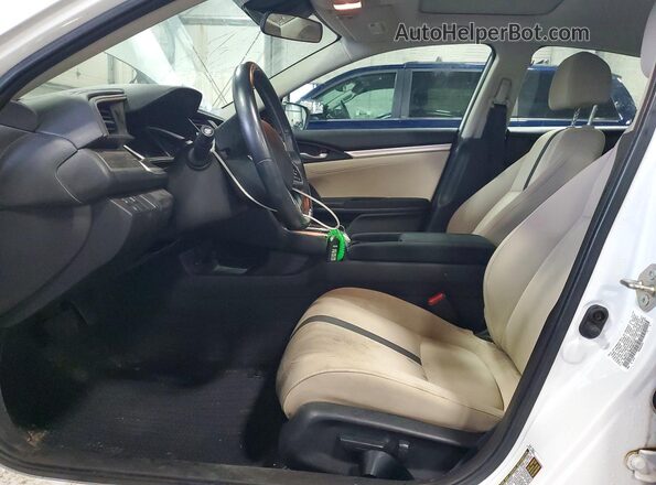 19XFC1F30KE001555 2019 HONDA CIVIC White Vista interior delantera