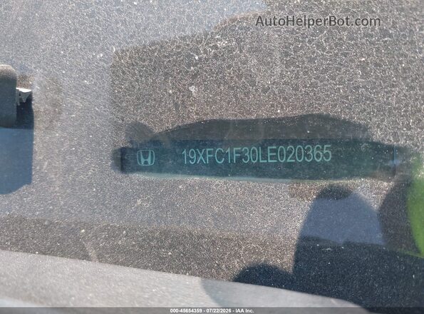 19XFC1F30LE020365 2020 HONDA CIVIC Silver Вид підкапотного простору
