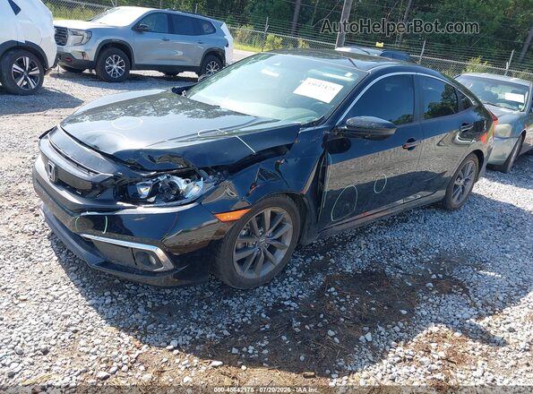 19XFC1F30ME010047 2021 HONDA CIVIC Black Առջևի ձախ երեք քառորդ տեսարան