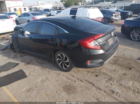 19XFC1F31GE012782 2016 HONDA CIVIC Black Հետևի ձախ