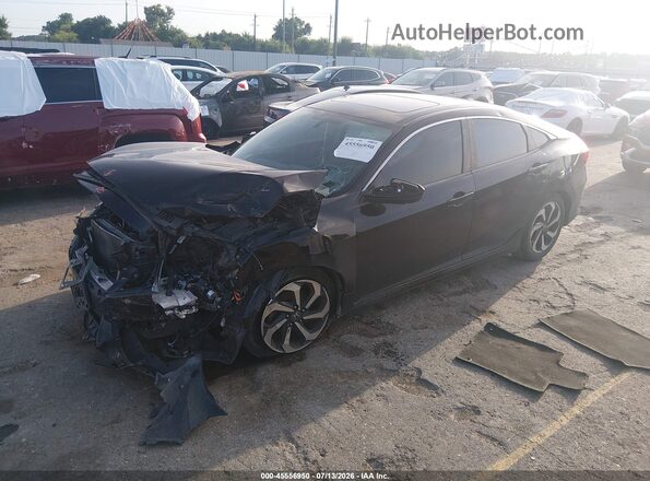 19XFC1F31GE012782 2016 HONDA CIVIC Black Առջևի ձախ երեք քառորդ տեսարան