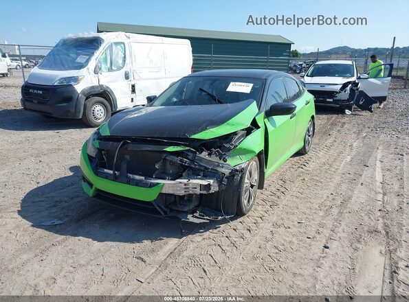 19XFC1F31GE038895 2016 HONDA CIVIC Green Առջևի ձախ երեք քառորդ տեսարան