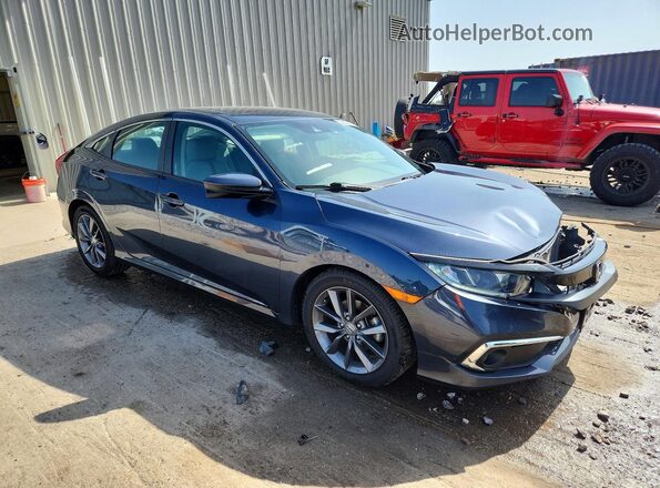19XFC1F31KE014640 2019 HONDA CIVIC Blue წინა მარჯვენა