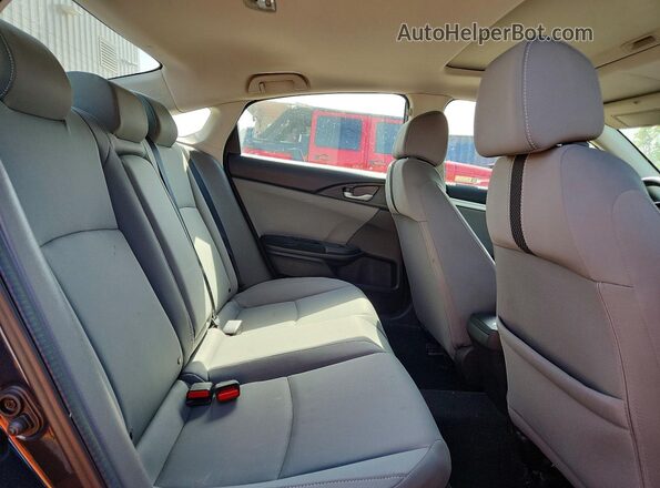 19XFC1F31KE014640 2019 HONDA CIVIC Blue უკანა სავარძლების ხედი