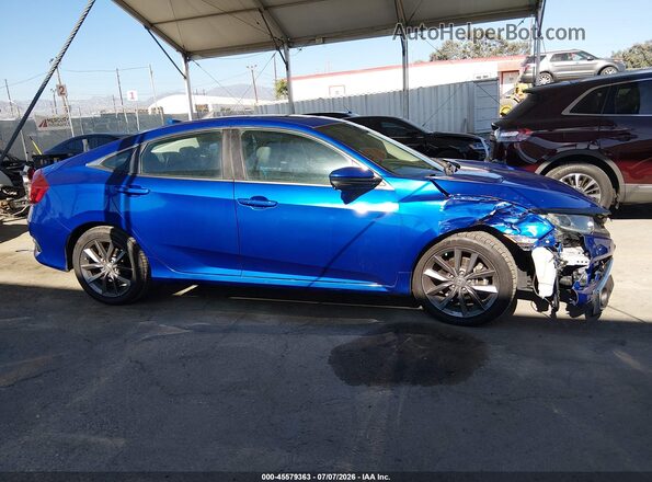 19XFC1F31KE213719 2019 HONDA CIVIC Blue Widok wnętrza z tyłu