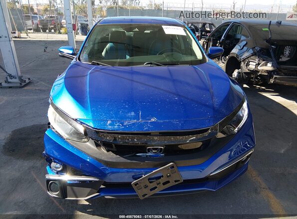 19XFC1F31KE213719 2019 HONDA CIVIC Blue Widok zestawu wskaźników