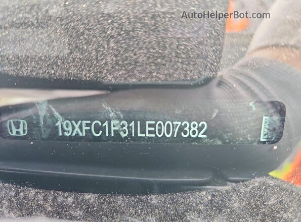 19XFC1F31LE007382 2020 HONDA CIVIC White Engine compartment view