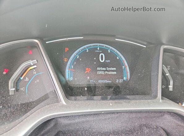 19XFC1F31LE220526 2020 HONDA CIVIC White Instrument cluster view