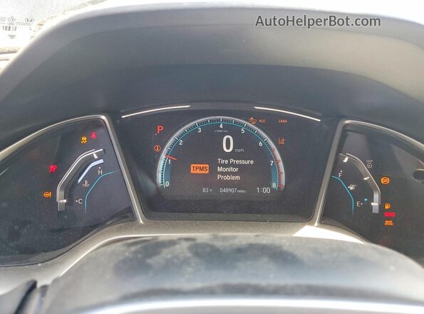 19XFC1F31ME004872 2021 HONDA CIVIC Gray Vista del cuadro de instrumentos