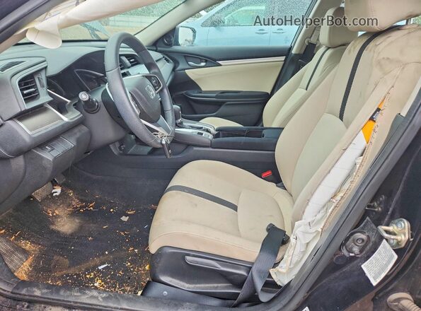 19XFC1F32GE023516 2016 HONDA CIVIC Black Вид салону спереду