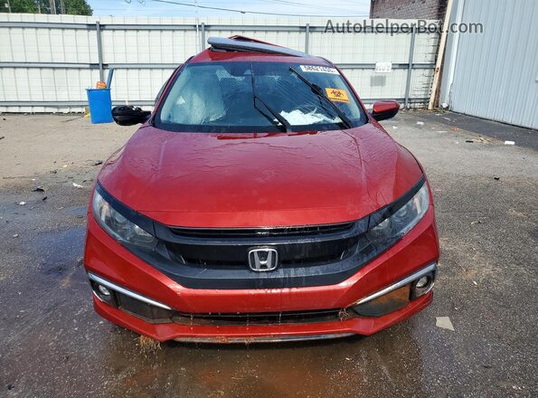 19XFC1F32KE014565 2019 HONDA CIVIC Burgundy წინა ხედი