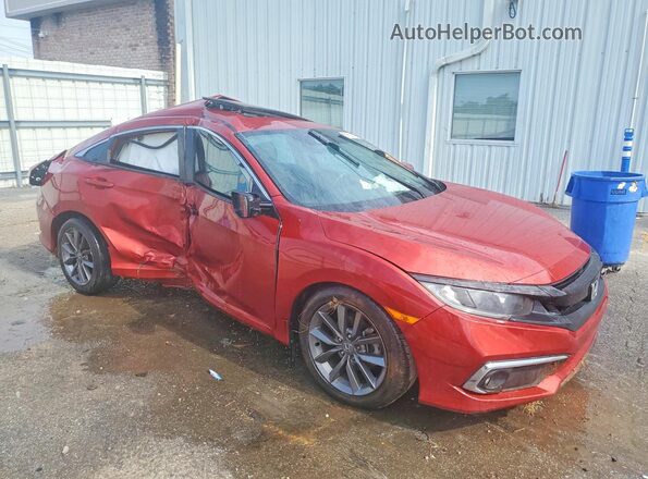 19XFC1F32KE014565 2019 HONDA CIVIC Burgundy წინა მარჯვენა