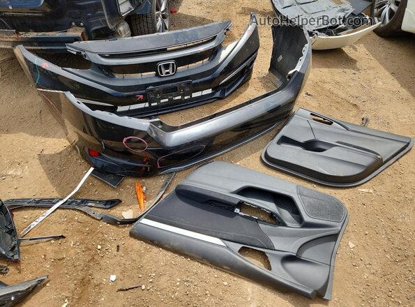 19XFC1F32LE010212 2020 HONDA CIVIC Black Vista del compartimento del motor