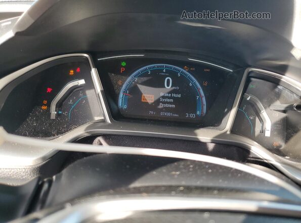 19XFC1F32LE011408 2020 HONDA CIVIC Black Instrument cluster view