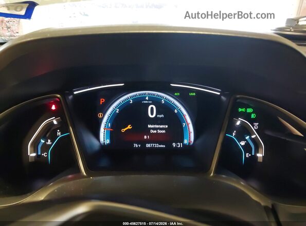 19XFC1F32LE012445 2020 HONDA CIVIC White Vista de los asientos traseros