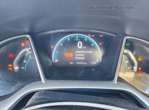 19XFC1F32LE018553 2020 HONDA CIVIC Silver Instrument cluster view