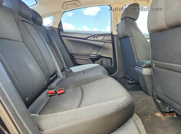 19XFC1F33GE006448 2016 HONDA CIVIC Black უკანა სავარძლების ხედი