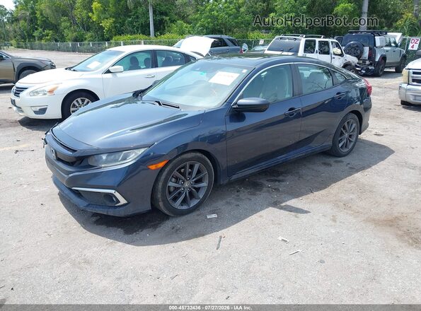 19XFC1F33LE017542 2020 HONDA CIVIC Blue წინა მარცხენა ხედი სამი მეოთხედიდან
