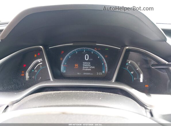 19XFC1F33LE017542 2020 HONDA CIVIC Blue უკანა სავარძლების ხედი