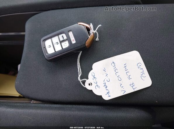 19XFC1F33LE017542 2020 HONDA CIVIC Blue წინა პანელის ხედი