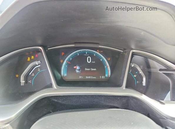 19XFC1F33ME005327 2021 HONDA CIVIC Серый Вид щитка приборов