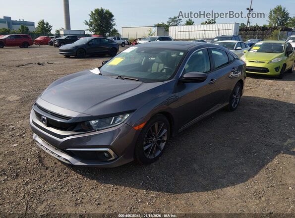 19XFC1F33ME208069 2021 HONDA CIVIC Gray Vista tres cuartos delantera izquierda