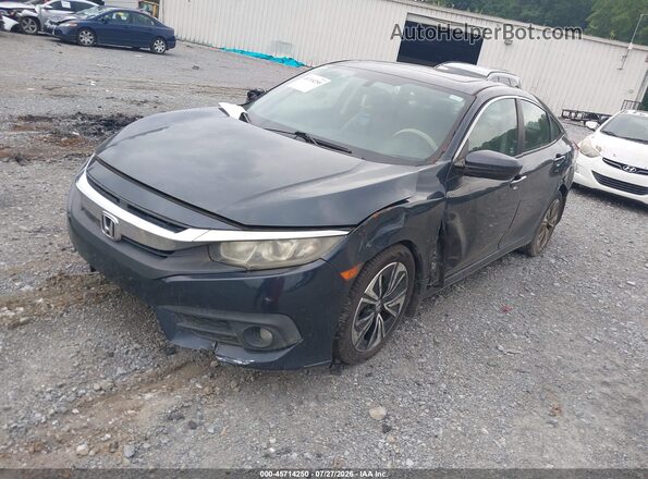 19XFC1F34GE020066 2016 HONDA CIVIC Black წინა მარცხენა ხედი სამი მეოთხედიდან