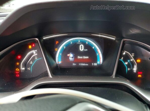 19XFC1F34GE033285 2016 HONDA CIVIC Silver Instrument cluster view