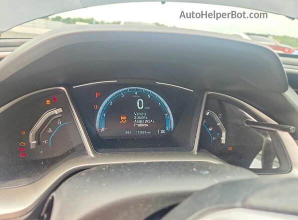 19XFC1F34HE006864 2017 HONDA CIVIC Gray Widok zestawu wskaźników