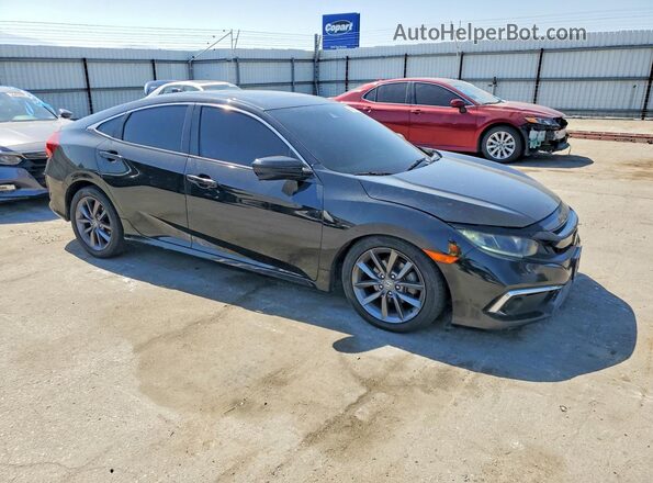 19XFC1F34KE206554 2019 HONDA CIVIC Черный Передняя правая четверть