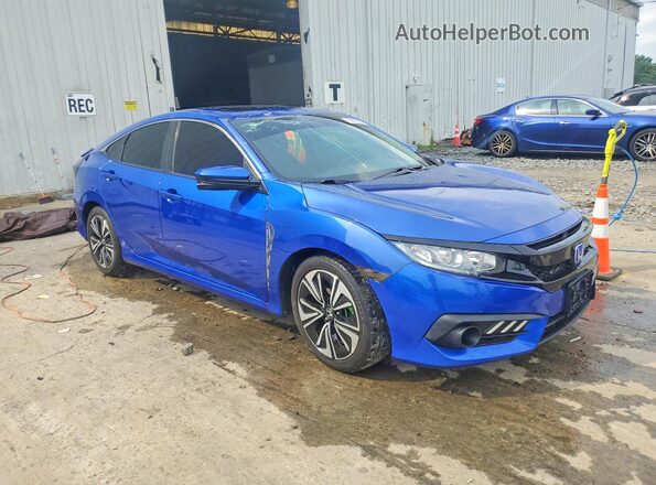 19XFC1F35JE201006 2018 HONDA CIVIC Синий Передняя правая четверть