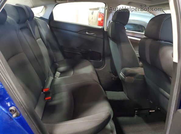 19XFC1F35KE005584 2019 HONDA CIVIC Blue უკანა სავარძლების ხედი