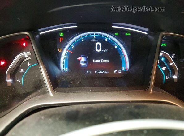 19XFC1F35KE005584 2019 HONDA CIVIC Blue ხელსაწყოთა პანელის ხედი