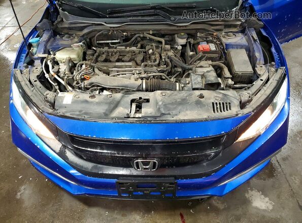 19XFC1F35KE005584 2019 HONDA CIVIC Blue უკანა სალონის ხედი