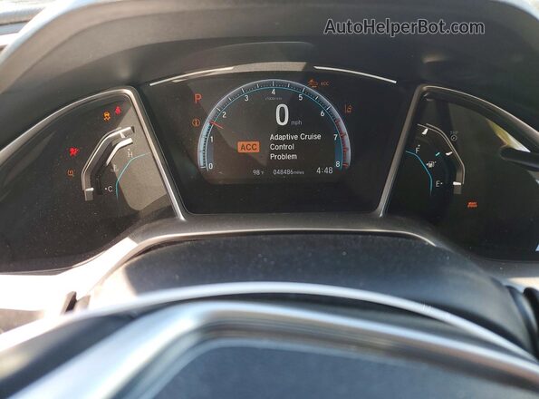 19XFC1F35LE212929 2020 HONDA CIVIC Gray ხელსაწყოთა პანელის ხედი