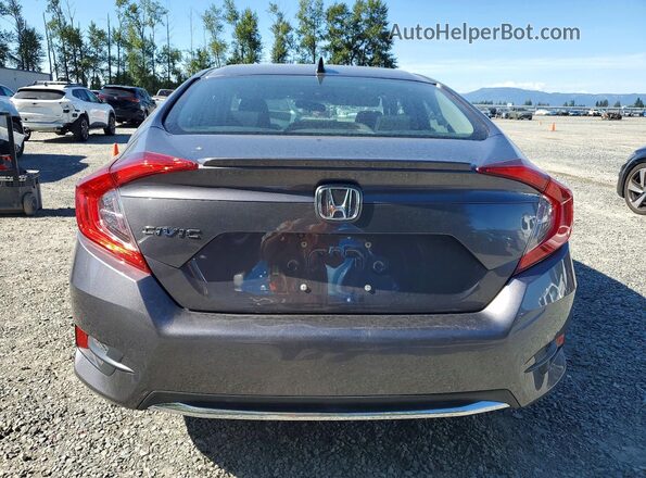 19XFC1F35LE212929 2020 HONDA CIVIC Gray უკანა ხედი