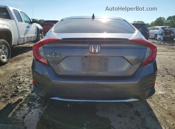 19XFC1F35ME007967 2021 HONDA CIVIC Gray Вид ззаду