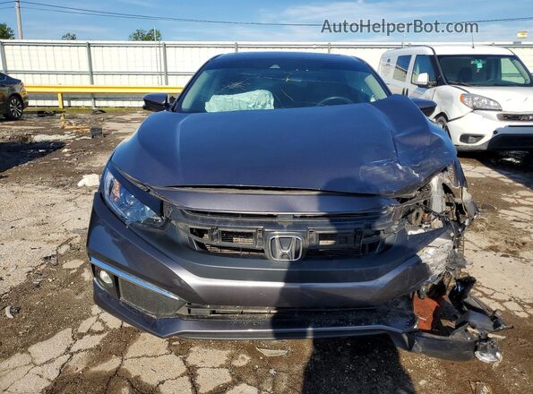 19XFC1F35ME007967 2021 HONDA CIVIC Gray Вид спереду