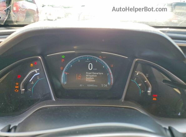 19XFC1F35ME007967 2021 HONDA CIVIC Gray Вид щитка приладів