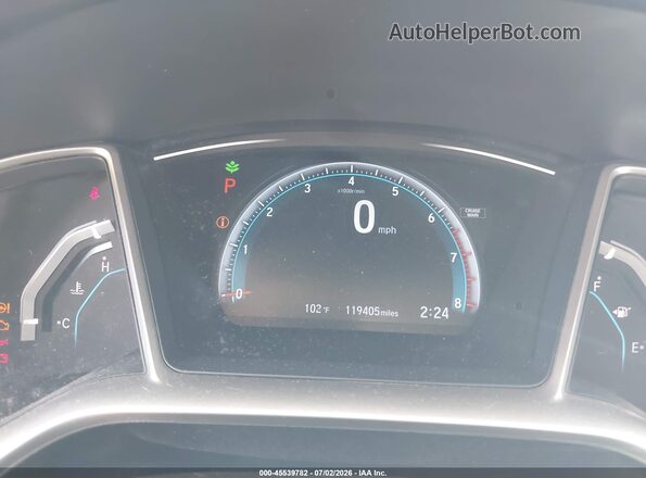 19XFC1F36GE045275 2016 HONDA CIVIC Black უკანა სავარძლების ხედი