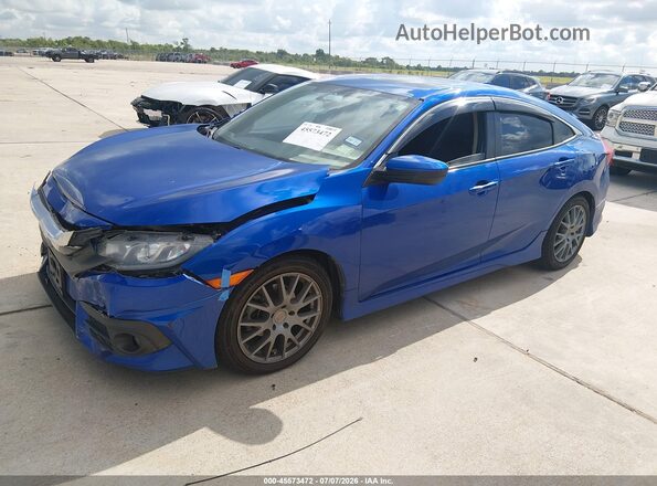 19XFC1F36HE021642 2017 HONDA CIVIC Синий Передняя левая четверть