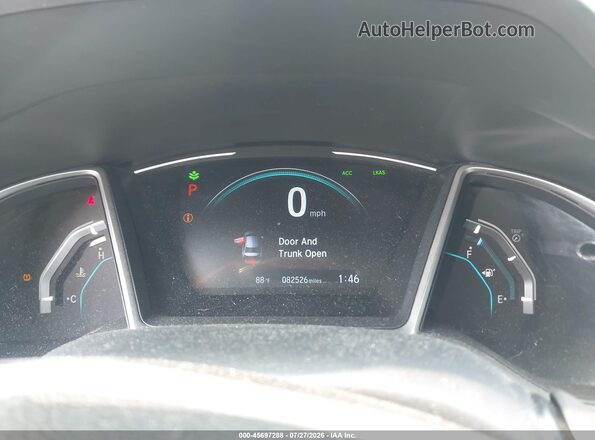 19XFC1F36KE201887 2019 HONDA CIVIC Gray Vista de los asientos traseros