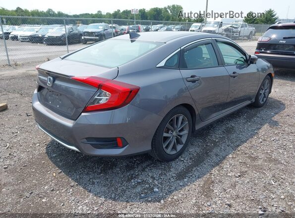 19XFC1F36KE201887 2019 HONDA CIVIC Gray Trasero derecho