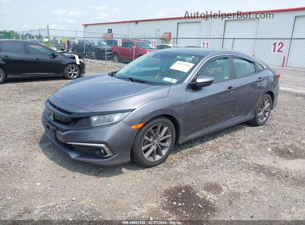 19XFC1F36KE201887 2019 HONDA CIVIC Gray Vista tres cuartos delantera izquierda