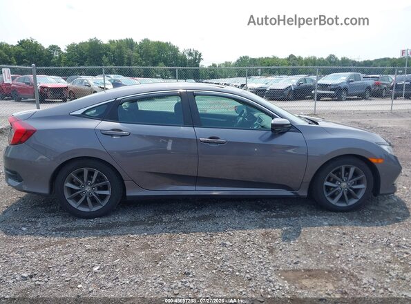 19XFC1F36KE201887 2019 HONDA CIVIC Gray Vista interior trasera