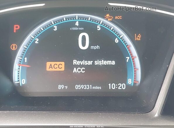 19XFC1F36LE025196 2020 HONDA CIVIC White 