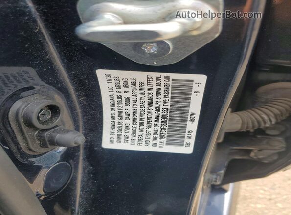 19XFC1F36ME001353 2021 HONDA CIVIC Blue Вид підкапотного простору